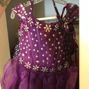 Size 8 girls pageant dress with corset back